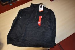 *Mondetta Charcoal Brushed Jacquard Half Zip Top Size: M