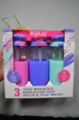*Zulu Water Bottle 3pk