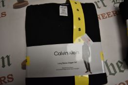 *Calvin Klein Gent’s Black Long Sleeve Jogger Set Size: S