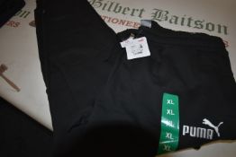 *Puma Black Joggers Size: XL