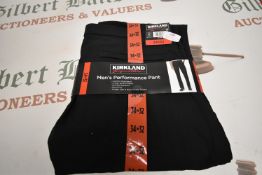 *Kirkland Gent’s Black Performance Trousers Size: 34x32