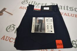 *English Laundry Gent’s Dark Sapphire Oaklum Trousers Size: 34x32