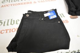 *David Bitton Lady’s Black High Rise Cargo Trousers Size: 14