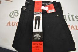 *David Bitton Lady’s Black High Rise Cargo Trousers Size: 12