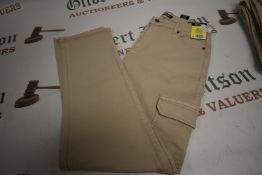 *David Bitton Lady’s Tan High Rise Cargo Trousers Size: 10