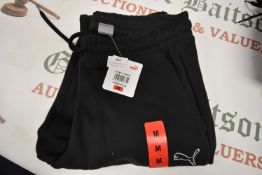 *Puma Black Joggers Size: M