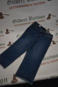 *DKNY Slim Stright Crop Blue Denim Jeans Size: 16
