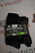 *Three Pairs of Murano Wool Men’s Socks Size: 7-13