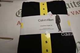 *Calvin Klein Gent’s Black Long Sleeve Jogger Set Size: S