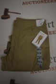 *Mondetta Beige Lined Cargo Trousers Size: 12