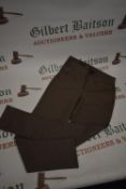 *DKNY Brown Herringbone Jeans Size: S