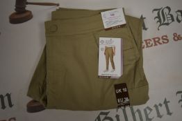 *Mondetta Beige Lined Cargo Trousers Size: 10