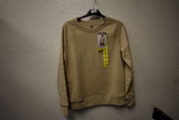 *Mondetta Lady’s Beige Fleece Sweatshirt Size: S
