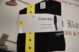 *Calvin Klein Gent’s Black Long Sleeve Jogger Set Size: S