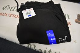 *Puma Black Joggers Size: L