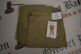 *Mondetta Beige Lined Cargo Trousers Size: 10
