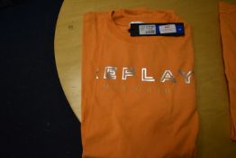 *Replay Orange T-Shirt Size: L