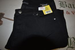 *David Bitton Lady’s Black High Rise Cargo Trousers Size: 10
