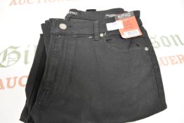 *David Bitton Lady’s Black High Rise Cargo Trousers Size: 12