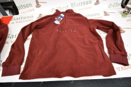 *Nautica Lady’s Maroon Fleece ¼ Zip Top Size: 9
