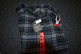 *Grayer’s Gent’s Grey & Blue Flannel Shirt Size: M