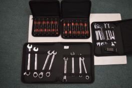 Four Forge Steel Prizing Screwdrivers and Spanners