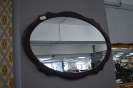 Oval Framed Mirror