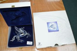 Swarovski Crystal Pegasus Issued 1998 with Packagi