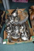 Stainless Steel Teapots, Dishes, etc.
