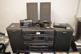Sony LBT A295 Audio System plus Sinclair TV and Sanyo Radio