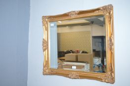 Gilt Framed Beveled Edge Mirror