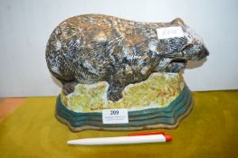 Cast Iron Badger Doorstop