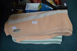 Two 1950's Wool Blankets