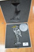 Swarovski Crystal Heron with Packaging and Certifi