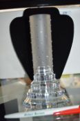 Swarovski Crystal Stepped Vase with packaging