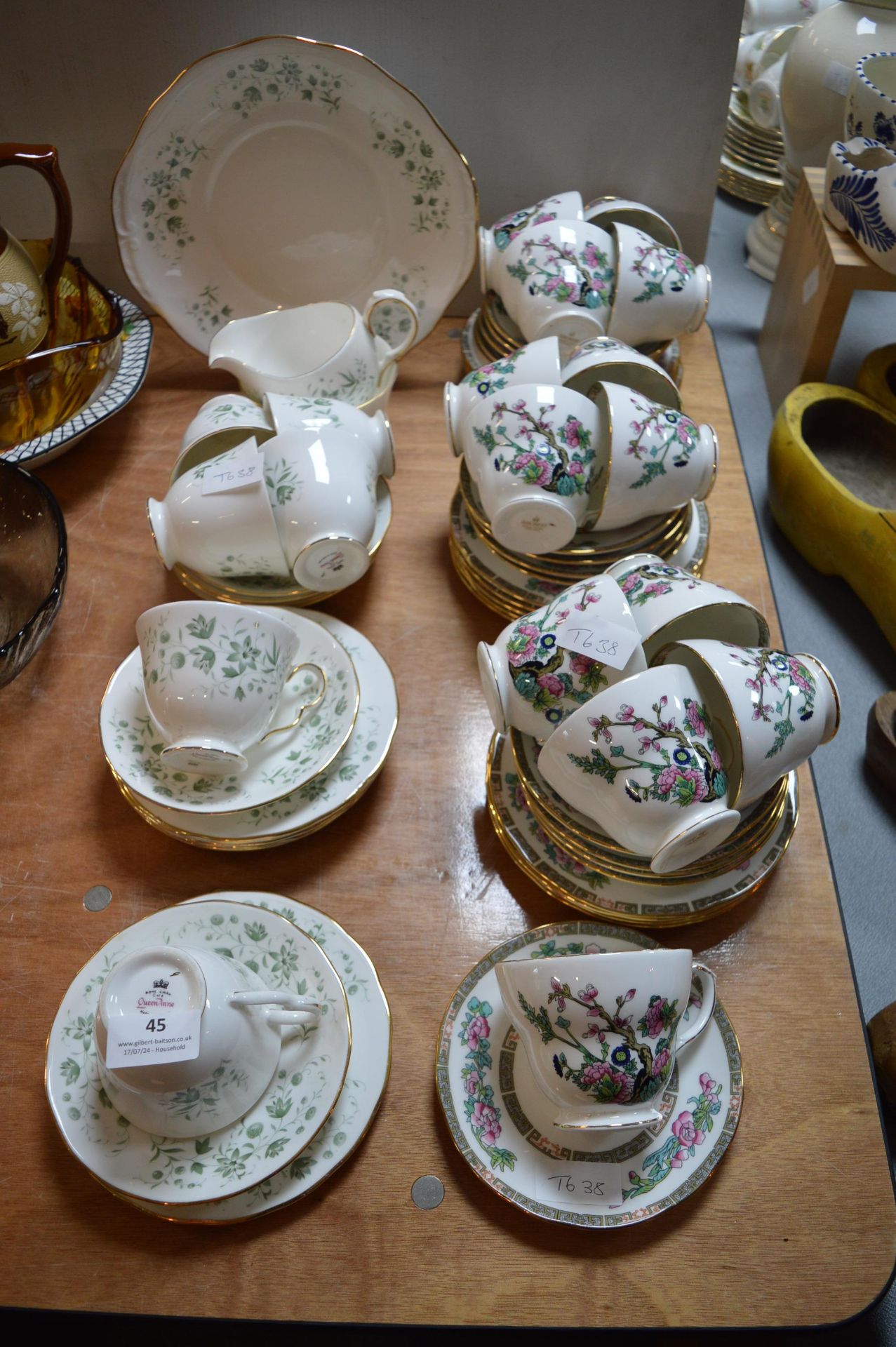 Queen Anne and Duchess Part Tea Sets 50+pcs