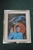 Steve Davies Mr. Spock Framed Print