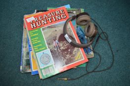 Vintage Treasure Hunting Magazines, and Headphones