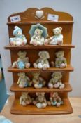 Display Stand with Twelve Cherish Teddies