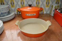 Le Creuset Lidded Casserole Dish plus Roasting Dis