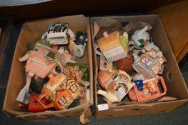 Two Boxes of Novelty Teapots