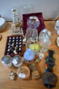 Decorative Items, Thimbles, Glassware, etc.