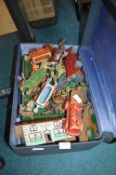 Vintage Toy Animals and Wooden Train Sets etc.