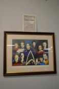 Signed Framed Limited Edition Star Trek Print - Ro