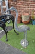 Aluminium Heron Sculpture