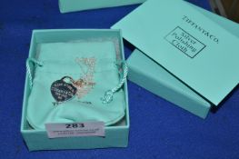 Tiffany Style Silver Pendant