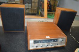 Vintage Eagle Solid State Receiver plus Speakers