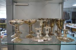 Silver Plated Goblets etc.