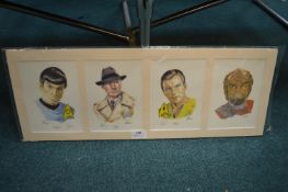 Star Trek Mounted Character Print