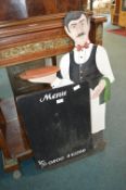 Restaurant Waiter Chalkboard Menu